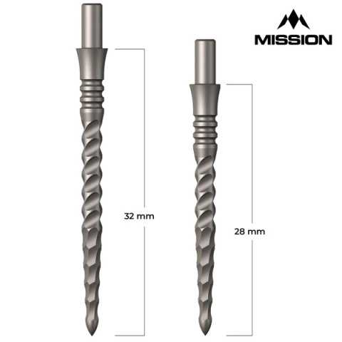 Mission Sniper Points Precision Spare Points Lunar CS Silver 28/32mm Mission Sniper Points Precision Spare Points Lunar CS Silver 28/32mm