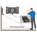 Laser Dart Oche laserowa linia rzutu