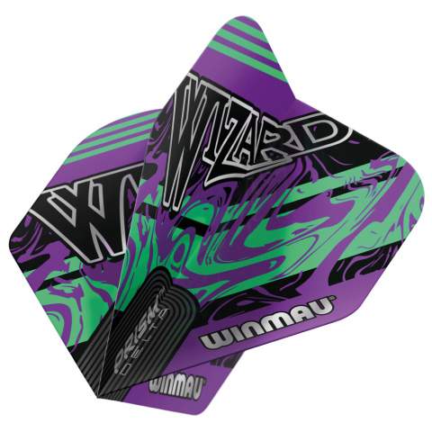 Winmau Simon Whitlock Prism Delta Wizard Purple & Green Flight Winmau Simon Whitlock Prism Delta Wizard Purple & Green Flight