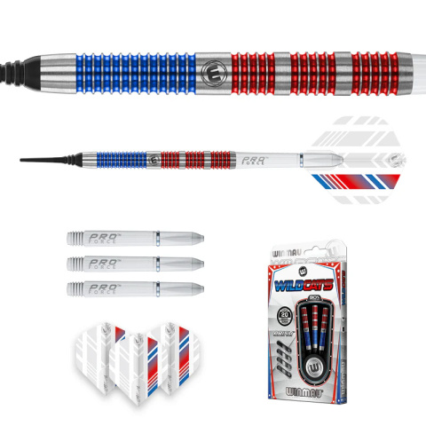 Winmau Wildcats 18 gram barrel/20 gram full - 90% Wolfram - Soft Winmau Wildcats 18 gram barrel/20 gram full - 90% Wolfram - Soft