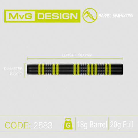 Winmau MvG Pro Series 18g barrel/20g pełna 85% - Soft Winmau MvG Pro Series 18g barrel/20g pełna 85% - Soft