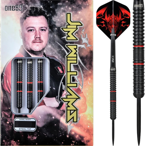 LOTKI ONE80 JIM WILLIAMS BLACK AND RED 80% LOTKI ONE80 JIM WILLIAMS BLACK AND RED 80%