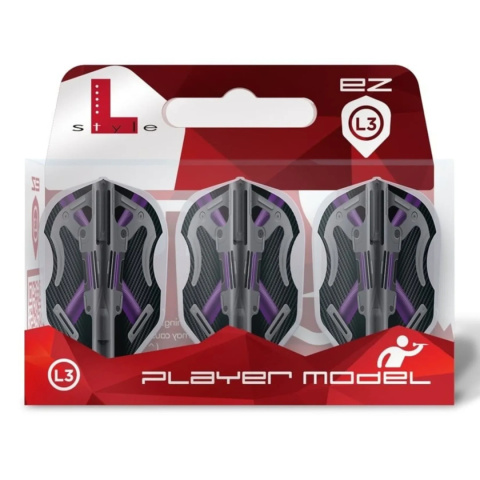 Piórka L-Style EZ L3 MIKE VALENTIN CLEAR WHITE V3 DARTS FLIGHTS Small standard Piórka L-Style EZ L3 MIKE VALENTIN CLEAR WHITE V3 DARTS FLIGHTS Small standard