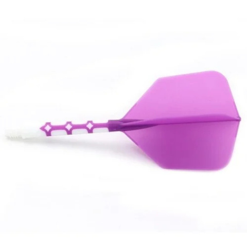 Cuesoul - ROST T19 Integrated Dart Flights - Big Wing - Purple White Cuesoul - ROST T19 Integrated Dart Flights - Big Wing - Purple White