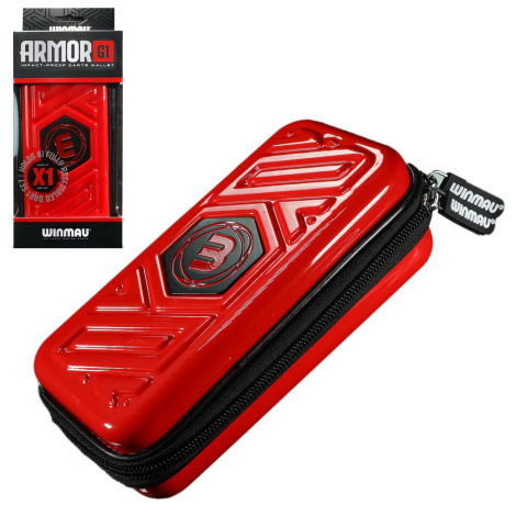 Winmau Armor G1 Dart Wallet czarny lub czerwony Winmau Armor G1 Dart Wallet czarny lub czerwony