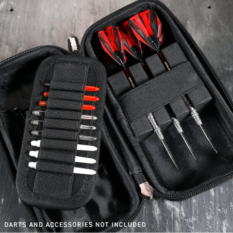 Winmau Armor G1 Dart Wallet czarny lub czerwony Winmau Armor G1 Dart Wallet czarny lub czerwony