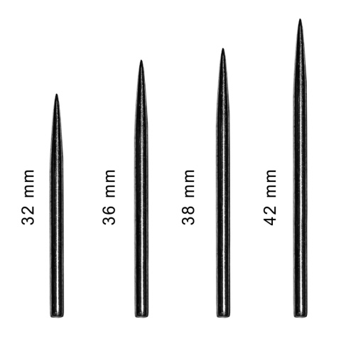 Bull's DE Steel Tips Groty czarne 32/36/38/42 mm Bull's DE Steel Tips Groty czarne 32/36/38/42 mm