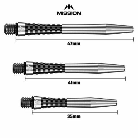 Shafty Mission Atom13 Natural Metal Gripped Black Shafty Mission Atom13 Natural Metal Gripped Black