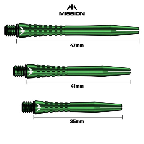 Mission Atom13 Anodised Metal Gripped Green Mission Atom13 Anodised Metal Gripped Green