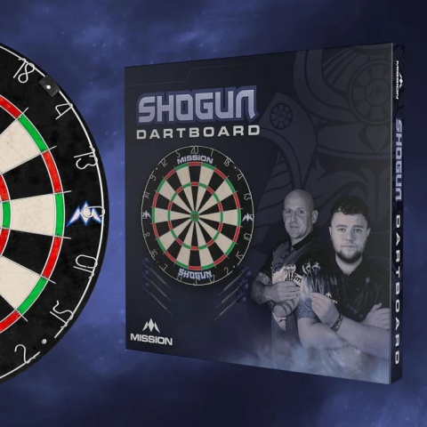 Tarcza Mission Shogun z 2 zestawami lotek