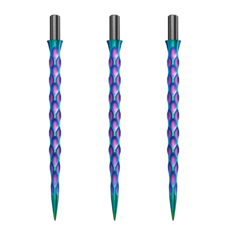 Groty Cuesoul Touch Point II Titanium Coated Snake Scales GZ8 Rainbow