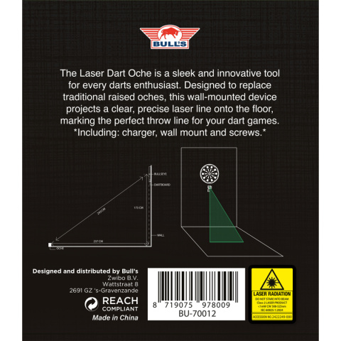 Bull's NL Green Laser Oche Laserowa linia rzutu