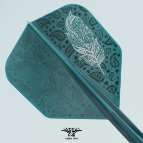 CONDOR AXE Small Doodle Feather Blue Green Shiori Sato CONDOR AXE Small Doodle Feather Blue Green Shiori Sato