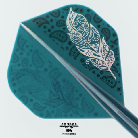 CONDOR AXE Standard Doodle Feather Blue Green Shiori Sato CONDOR AXE Standard Doodle Feather Blue Green Shiori Sato
