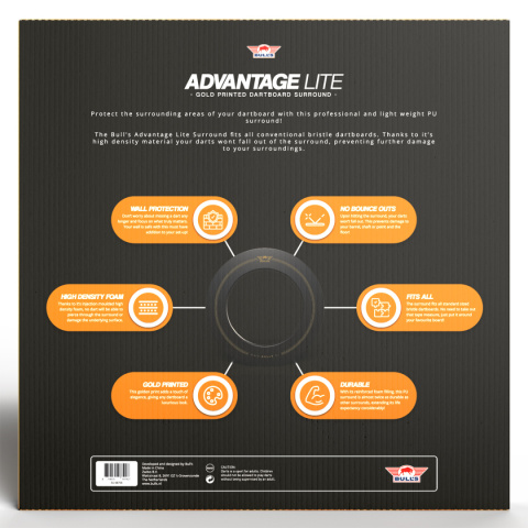 Bull's Advantage Gold Dartboard Surround Bull's Advantage Gold Dartboard Surround