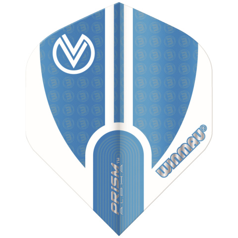 Piórka Winmau Vincent van der Voort Prism Alpha Blue & White Piórka Winmau Vincent van der Voort Prism Alpha Blue & White