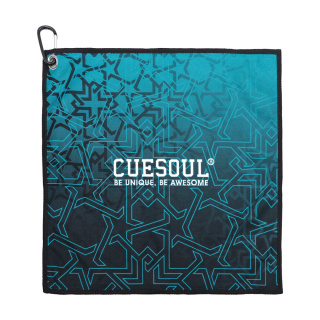 Cuesoul Dart Towel Black and blue