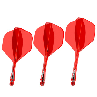 Winmau Fusion Integrated Flight & Shaft System Fluoro RED