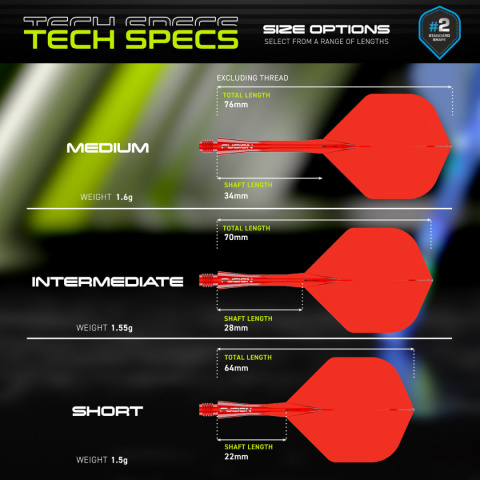 Winmau Fusion Integrated Flight & Shaft System Fluoro RED Winmau Fusion Integrated Flight & Shaft System Fluoro RED