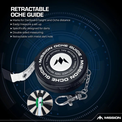 Mission Retractable Dartboard Measure Board And Oche Guide miarka do darta Mission Retractable Dartboard Measure Board And Oche Guide miarka do darta