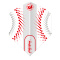 Winmau Prism Zeta White & Red Flight Bigwing