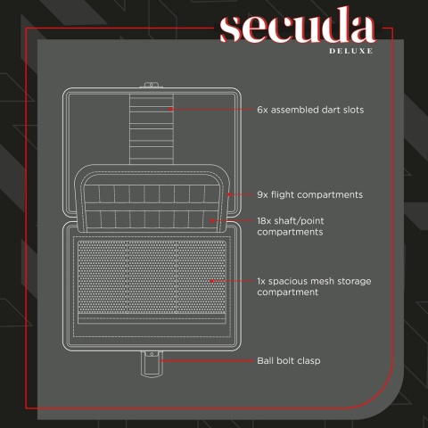 Bull's Secuda Deluxe Etui na lotki Bull's Secuda Deluxe Etui na lotki
