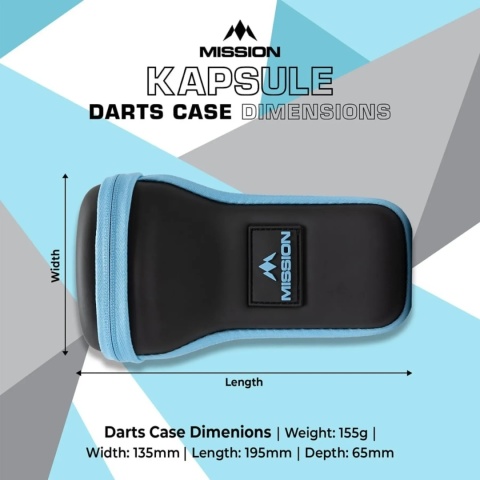 Mission Mission Kapsule Black Blue Etui na lotki Mission Mission Kapsule Black Blue Etui na lotki