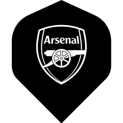 Piórka Arsenal FC Official Licensed Czarne Standard No2 The Gunners 2 Sided Mono