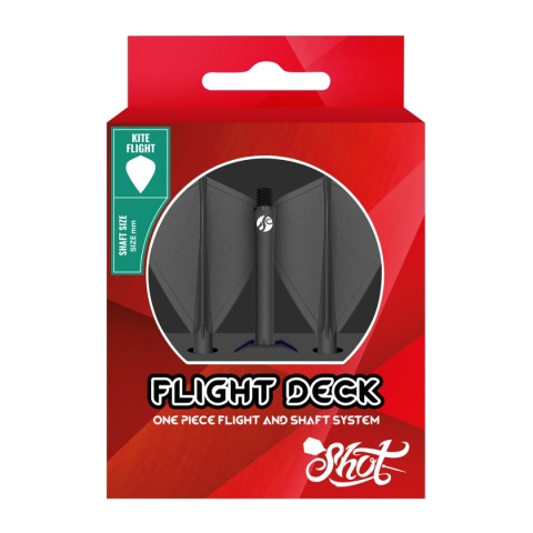 Shot Flight Deck Kite One Piece Dart Flight And Shaft System Shot Flight Deck Kite One Piece Dart Flight And Shaft System
