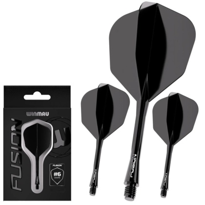 Winmau Fusion Solid Black NO6