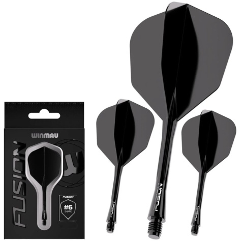 Winmau Fusion Solid Black NO6 Winmau Fusion Solid Black NO6