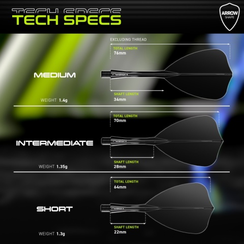 Winmau Fusion Integrated Flight & Shaft System Fluoro Black Winmau Fusion Integrated Flight & Shaft System Fluoro Black