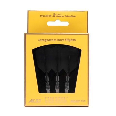 Cuesoul ROST T19 Integrated Dart Flights - Slim - Black