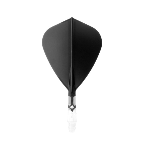 Cuesoul ROST T19 Integrated Dart Flights - Kite - Black