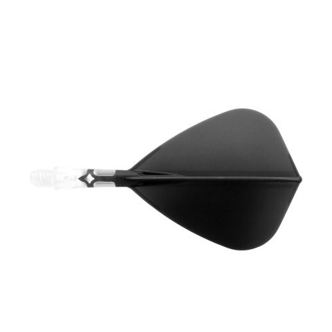 Cuesoul ROST T19 Integrated Dart Flights - Kite - Black