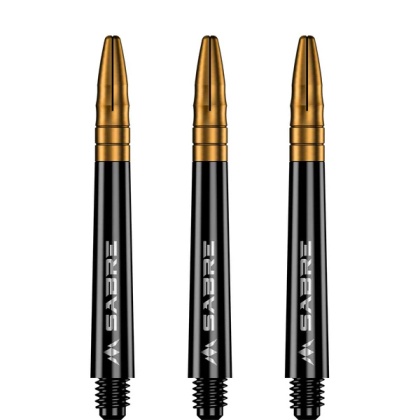 Mission Sabre Shafts - Black - Gold Top