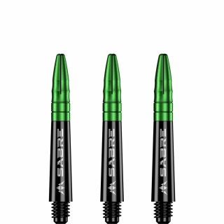 Mission Sabre Shafts - Black - Green Top