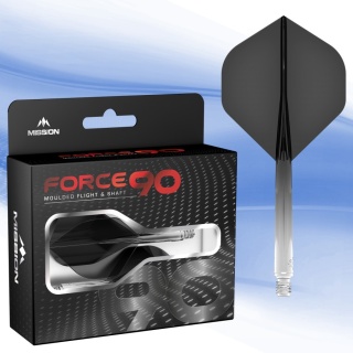 Piórka Mission Force 90 Gradient Transparent Black NO2