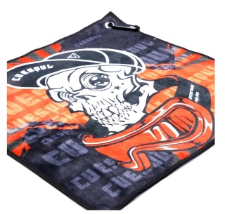 Cuesoul Dart Towel Skull + carabiner 35/35
