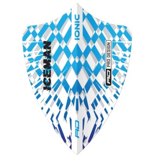 Piórka Red Dragon Gerwyn Price Hardcore Ionic Blue & White Burst Freestyle