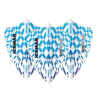 Piórka Red Dragon Gerwyn Price Hardcore Ionic Blue & White Burst Freestyle