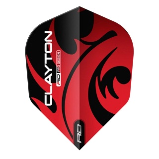 Red Dragon Jonny Clayton Red Black No6 Flights