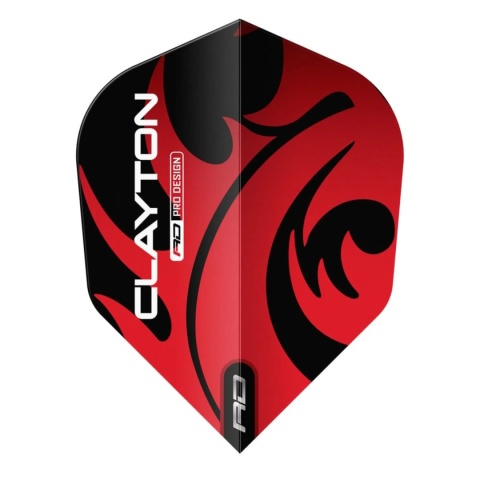 Red Dragon Jonny Clayton Red Black No6 Flights