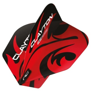 Red Dragon Jonny Clayton Red Black No6 Flights