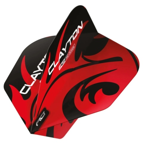 Red Dragon Jonny Clayton Red Black No6 Flights