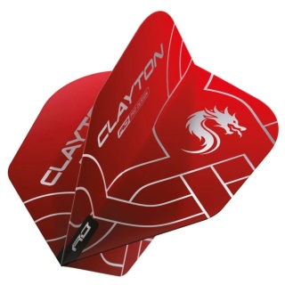 Red Dragon Jonny Clayton Hardcore Red Silver NO6 Flights