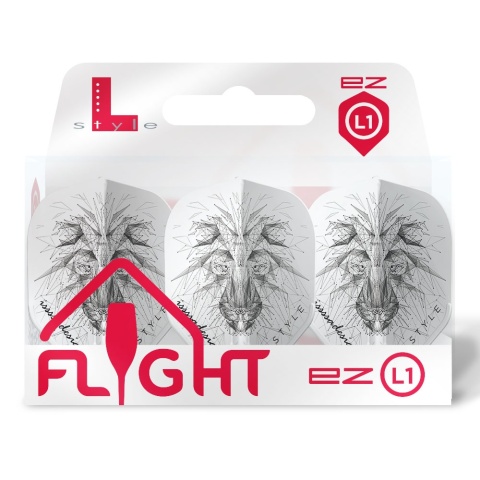 Dart Flights L-style L1EZ Standard Dominik Grullick Ver.1 White N02