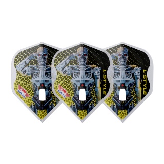 Dart Flights L-style L1PRO Standard Marvin Van Velzen Clear White