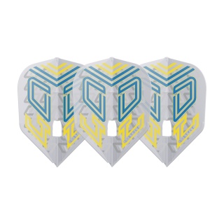 Dart Flights L-style L3PRO Shape Oskar Lukasiak Clear White