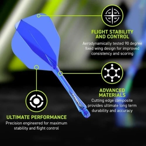Piórka Winmau Fusion Niebieski NO6